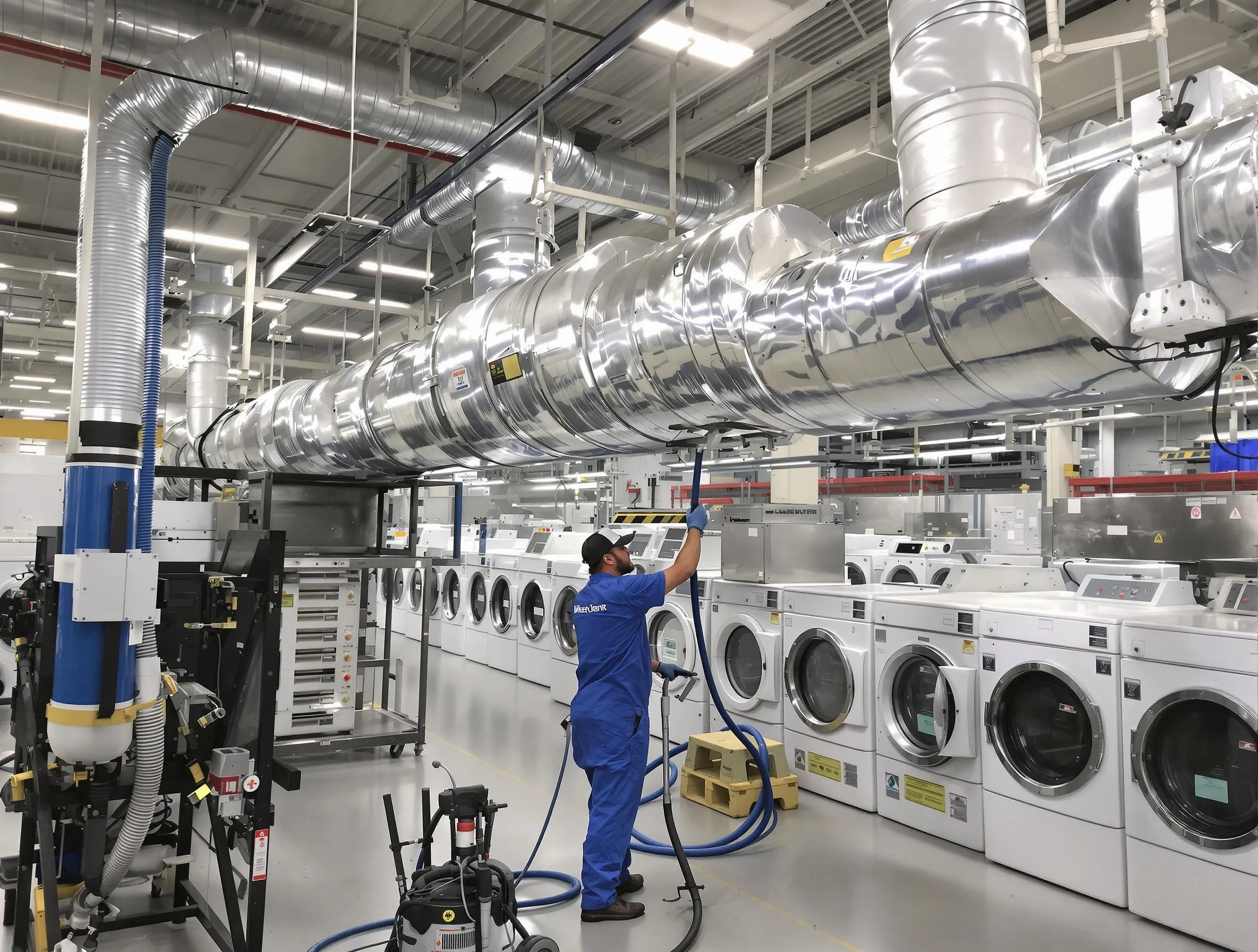 Youngtown Dryer Vent Cleaning team performing heavy-duty industrial dryer vent cleaning in Youngtown