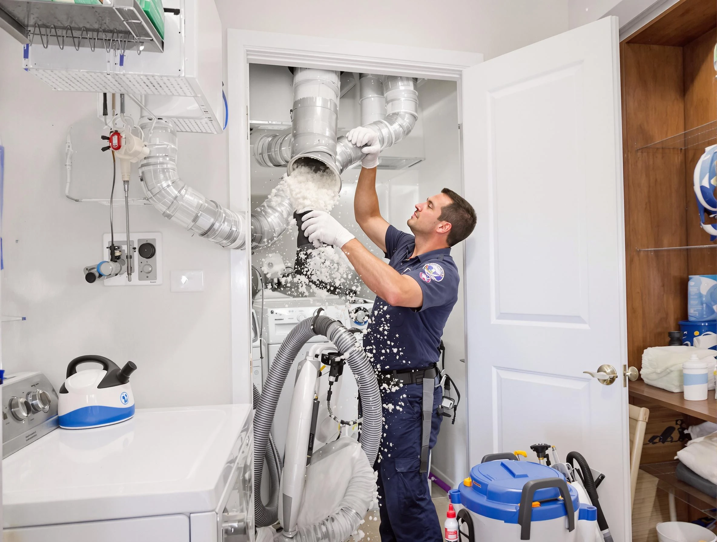Youngtown Dryer Vent Cleaning technician delivering thorough residential dryer vent cleaning service in Youngtown